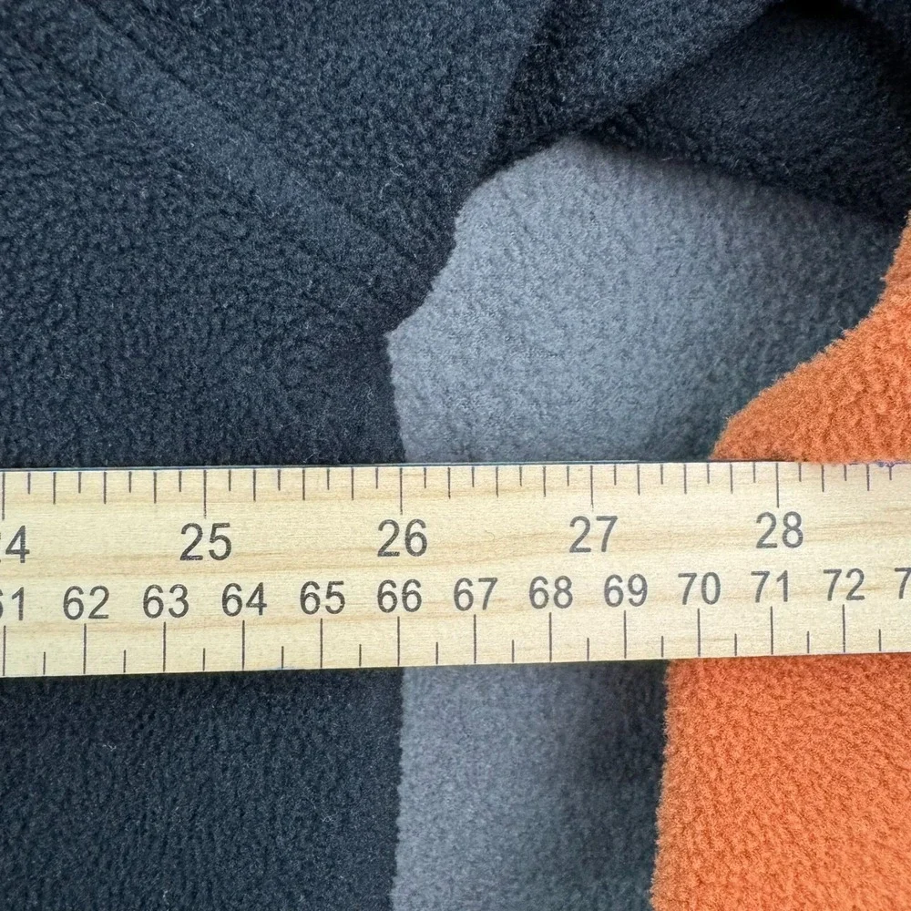 Sherpa Jacket Mens XL Orange & Black Adventure Gear Fleece Long‎ Sleeve Polartec